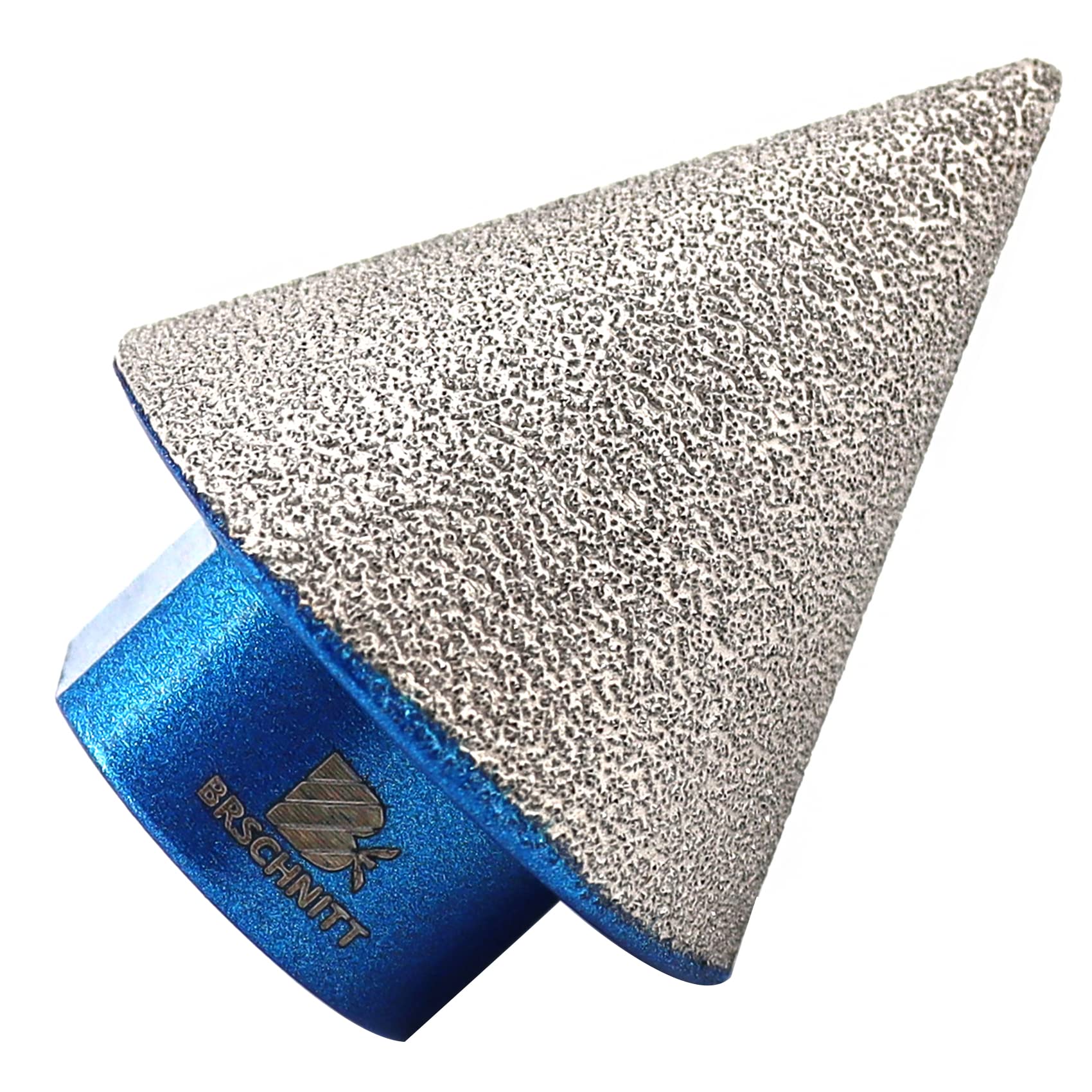 Diamond Beveling Chamfer Bit,BRSCHNITT 35mm Diamond Finger Milling Bits with M14 thread for enlarging, polishing and bevelling the exsit holes