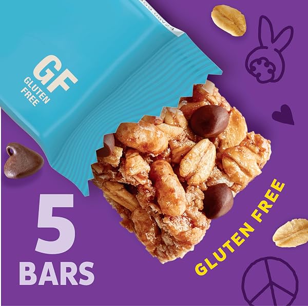 ANNIE’S GLUTEN FREE CHEWY GRANOLA BARS, DOUBLE CHOCOLATE CHIP, 5 BARS, 4.9 OZ