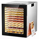 Food Dehydrator, 12 Stainless Steel Trays in 850W