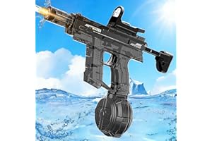 BLmukce Electric Squirt Water Gun for Adult & Kids, Automatic Water Blaster Toy with Battery Powered, Long Range & High Capac