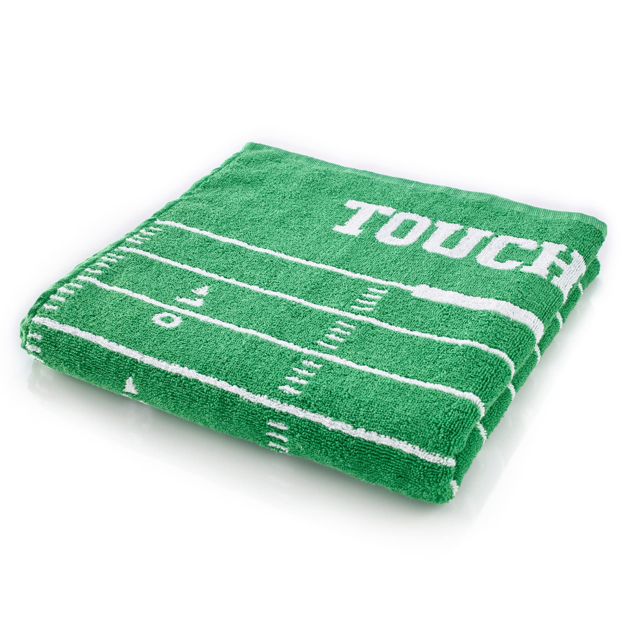 40YARDS American Football Pitch Hand Towel, Bath Towel, Beach Towel, 100% Cotton, Size: 70 x 140 cm, 500 g/m² Football Fans