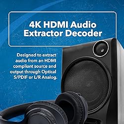 OREI 4K HDMI Audio Decoder Extractor, Downmix Audio
