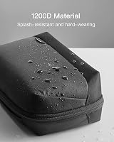 Inateck Electronics Organizer Travel Case 180° Open Water-Resistant Large Black view 6