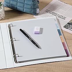 Mr. Pen - 6 Tab Binder Dividers, Pack of 2 Sets