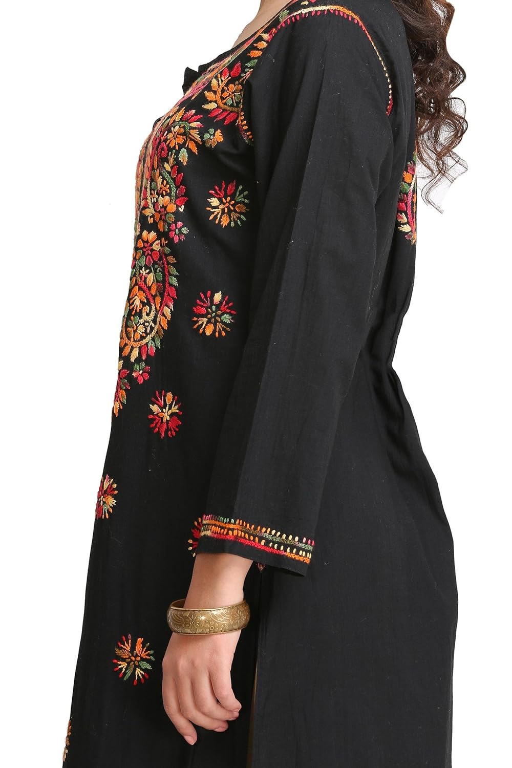 ada women's cotton kurti (a188048_black)