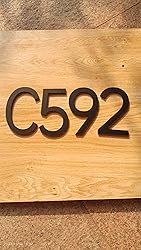 3 Inch Modern House Number, Self Adhesive Unique
