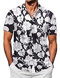 COOFANDY Mens Hawaiian Shirts Lightweight