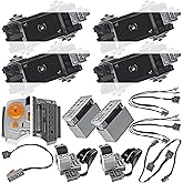 Habow 38Pcs Power-Function Technic-Parts Kit Train-Motor IR Speed Remote Control Battery Box IR Receiver Extension Wire Light