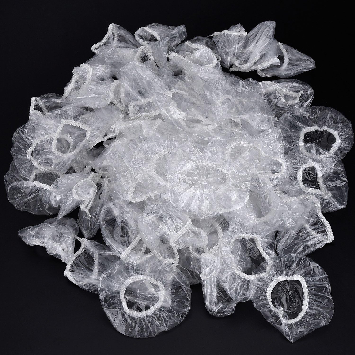 100 Pack Clear Disposable Ear Protectors Waterproof Ear Covers for Hair Dye, Shower, Bathing: Health & Personal Care
