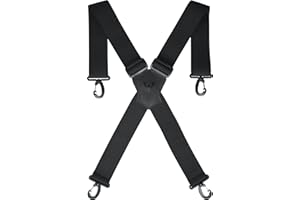 WELKINLAND UltraLight Grip Suspenders, 2-Inch Wide Elastic Suspenders for Pants, Mens Suspender for Jeans, Mens Suspender wit