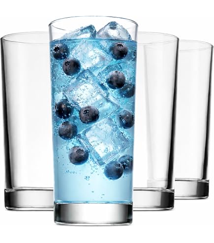ELLE Decor Bistro: Set Bicchieri Highball In Vetro Blu - Eleganza E Funzionalità Per La Tua Tavola