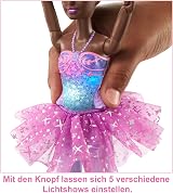 Barbie Dreamtopia Twinkle Lights Ballerina Doll Brunette Hair Light-Up Feature view 4