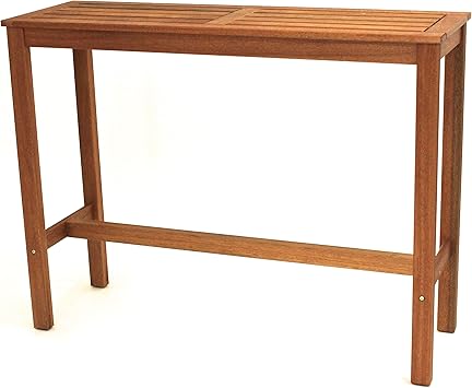 Langer Naturholzmöbel Stehtisch Massiv 125 x 41 Küche Hochtisch Flur