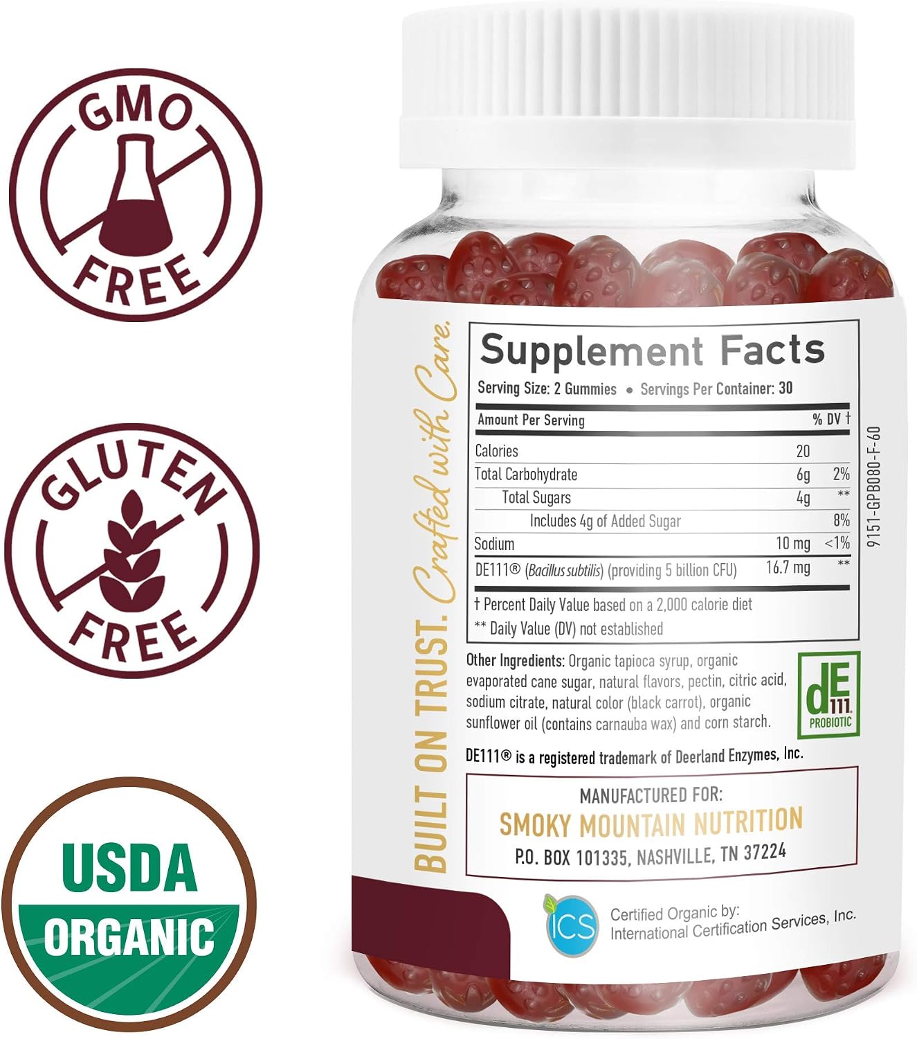 Adult Probiotic Gummies, 60 count (Pack of 1) - Image 3