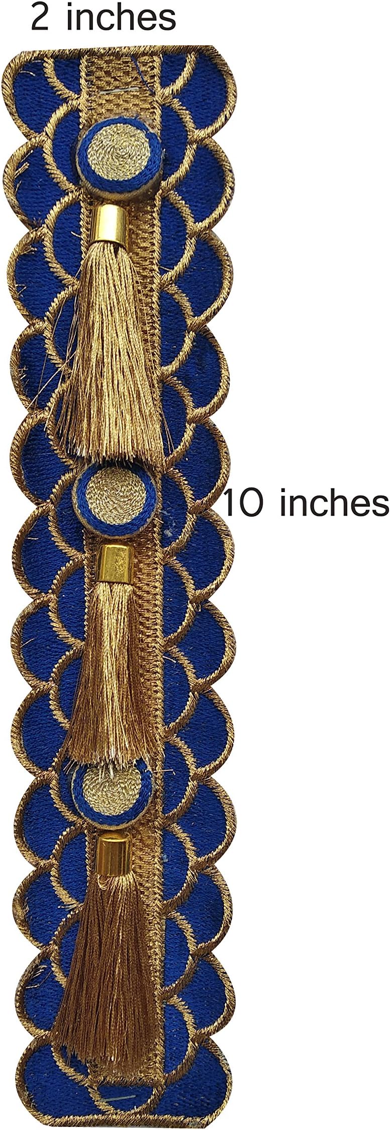 Tripti Products kurta patch for designer dress, royalblue color
