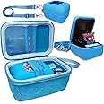 JCHPINE Hard Carrying Case and Silicone Cover for Bitzee Interactive Toy Digital Pet Case, Accessories Case for Bitzee Virtual Electronic Pets (Blue)