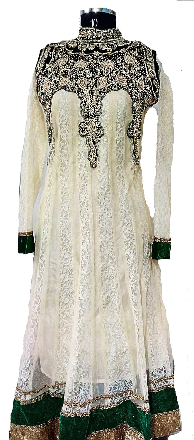 collar neck anarkali dress