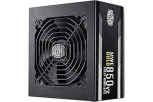 Cooler Master MWE Gold 850 V2 Fully Modular, 850W, 80+ Gold Efficiency, Quiet HDB Fan, 2 EPS Connectors, High Temperature Res