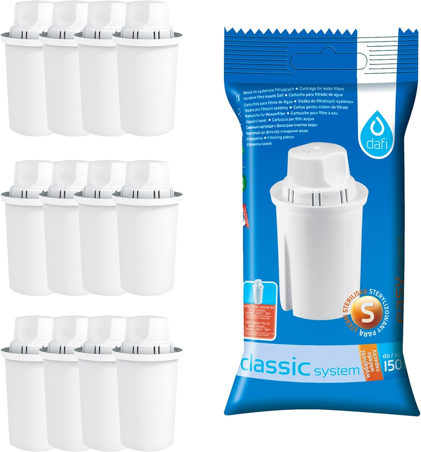 Dafi Filterkartuschen kompatibel mit Brita Classic, Pack 12 Kaufen