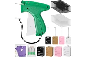 LIFEISLUCK Tagging Gun for Clothing, 3430 Price Tag Attacher Gun Kit with 400 Clothing Labels, 3024 pcs Barbs Fasteners and 6 Needles Retail Tagging Gun for Shops, Boutiques, Warehouse and Yard Sale Hang Tag Gun