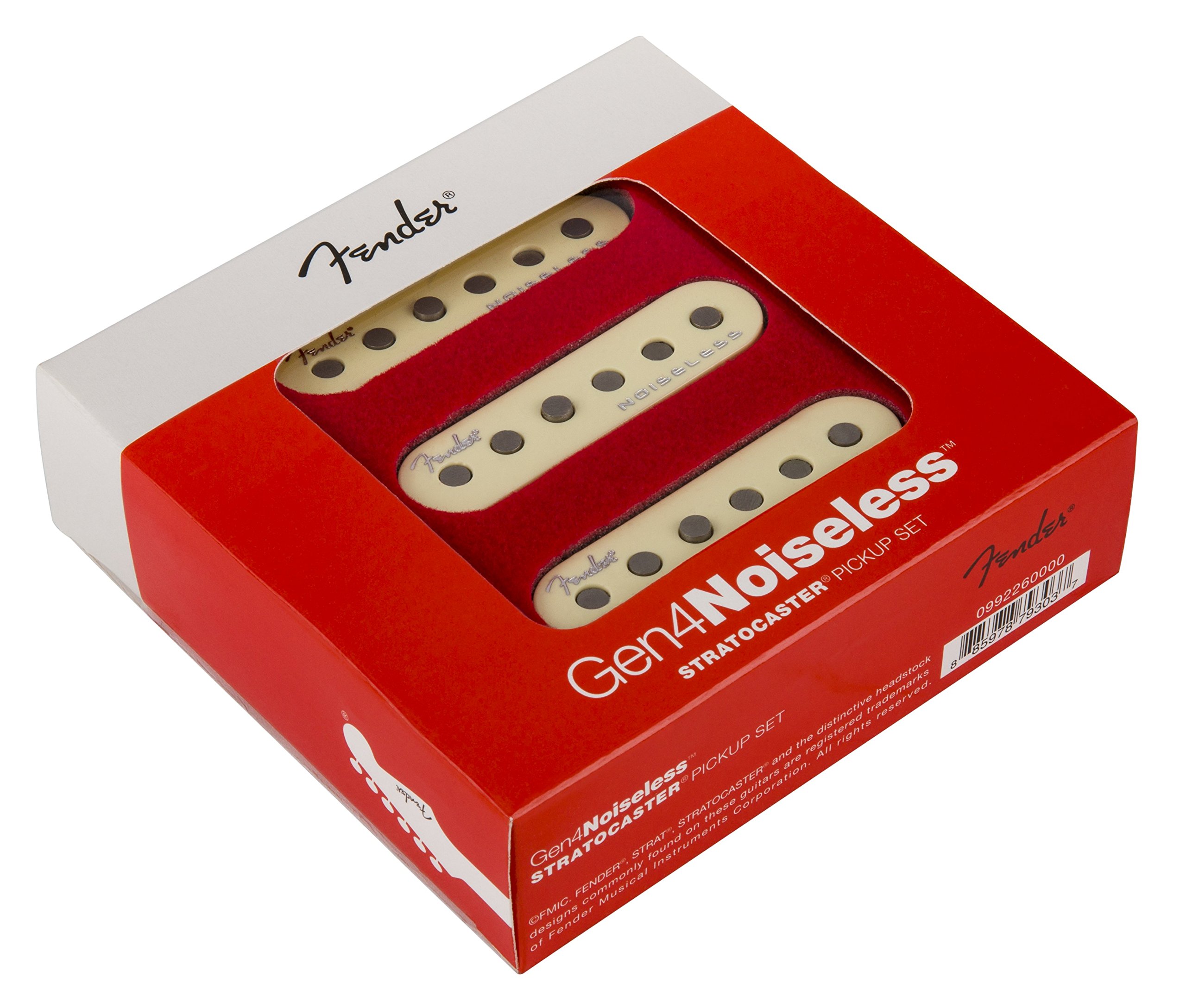 Fender 099-2260-000 Gen 4 Noiseless™ Stratocaster® Pickups, Set of 3, 992260000