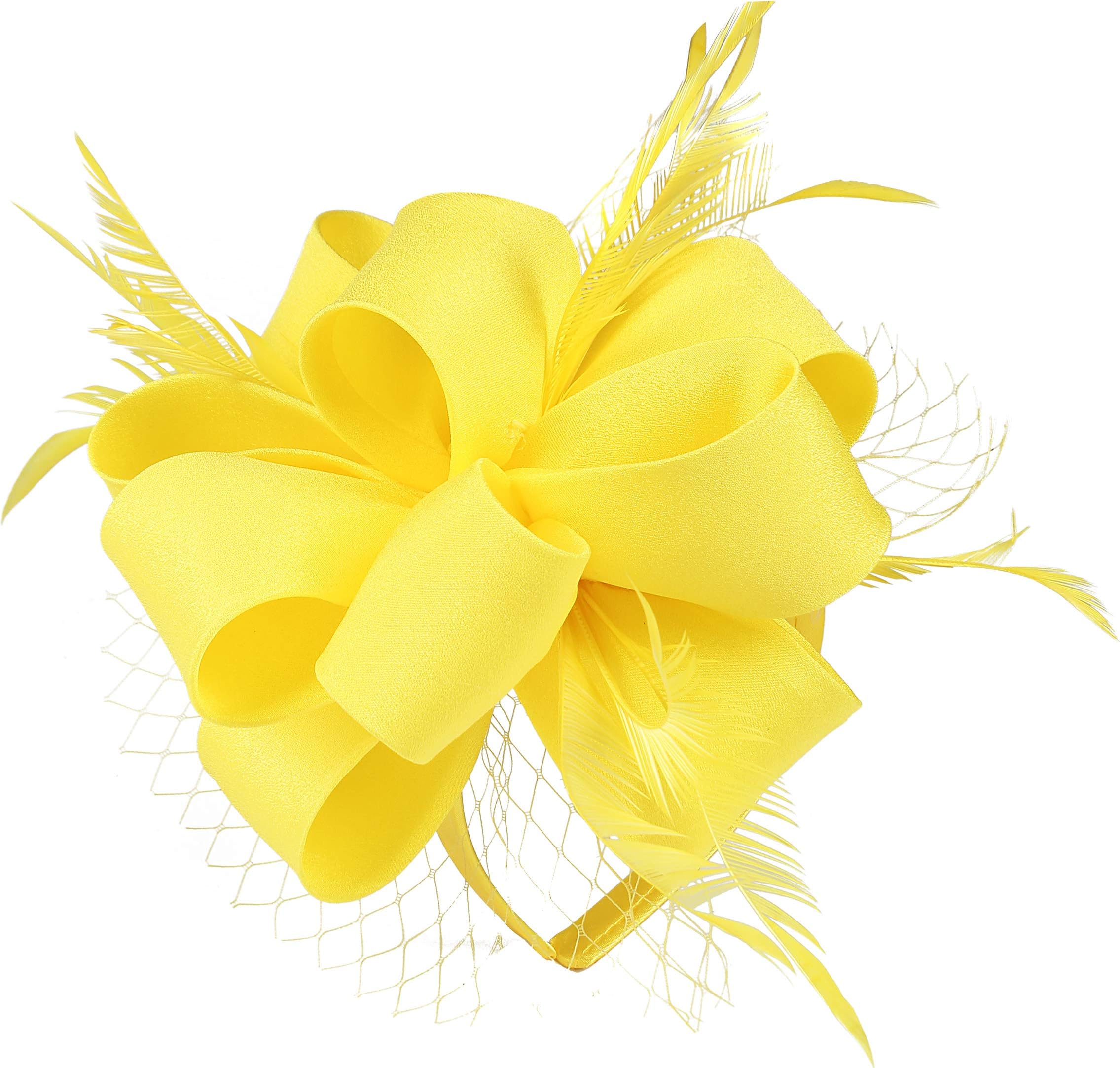 Myjoyday Fascinators for Women Derby Headband Wedding Tea Party Hats Hair Clip for Girls