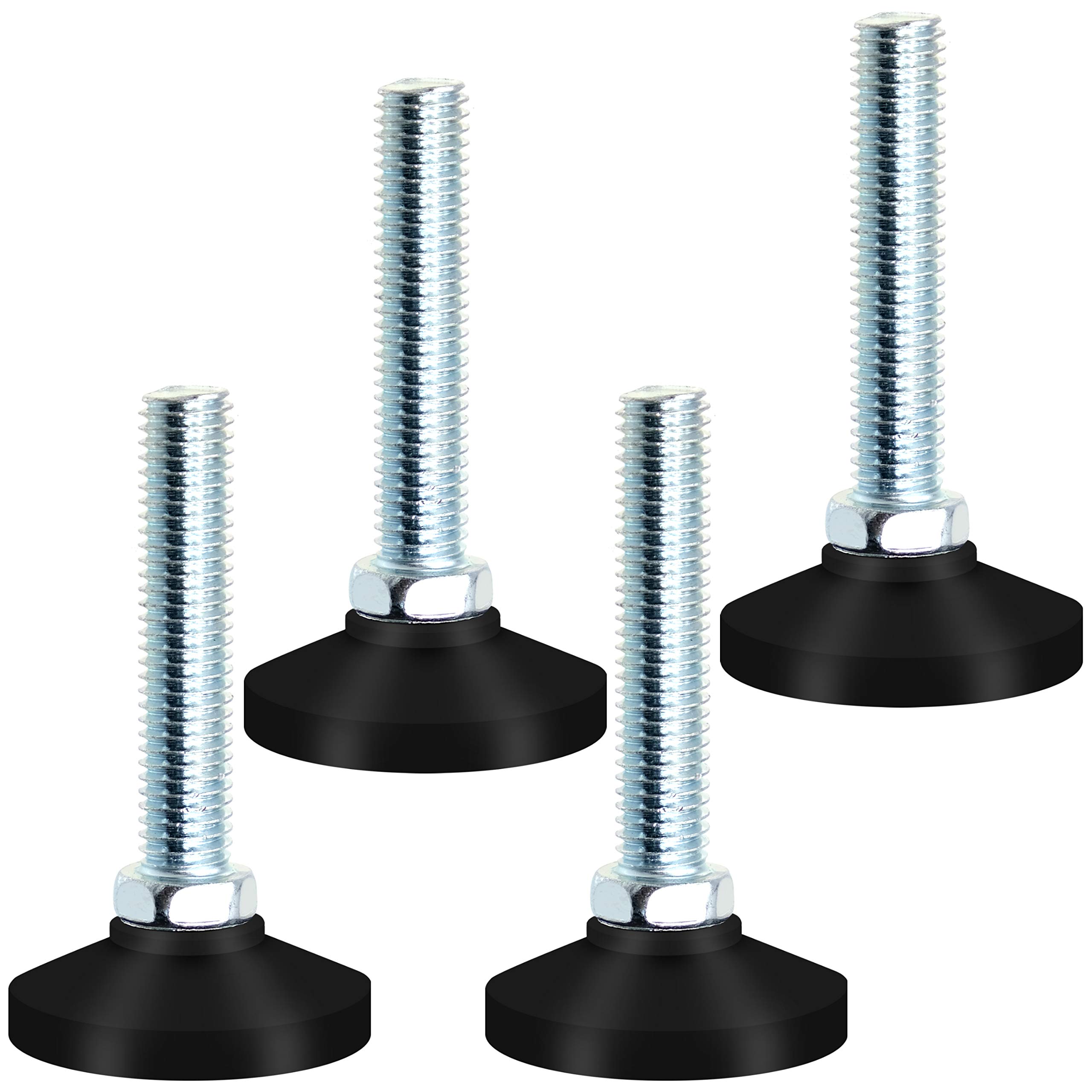 JJQHYC Adjusting Screws M10 x 50 mm Leveling Legs Furniture Leveling Feet Adjustable Feet for Table Chair Sofa