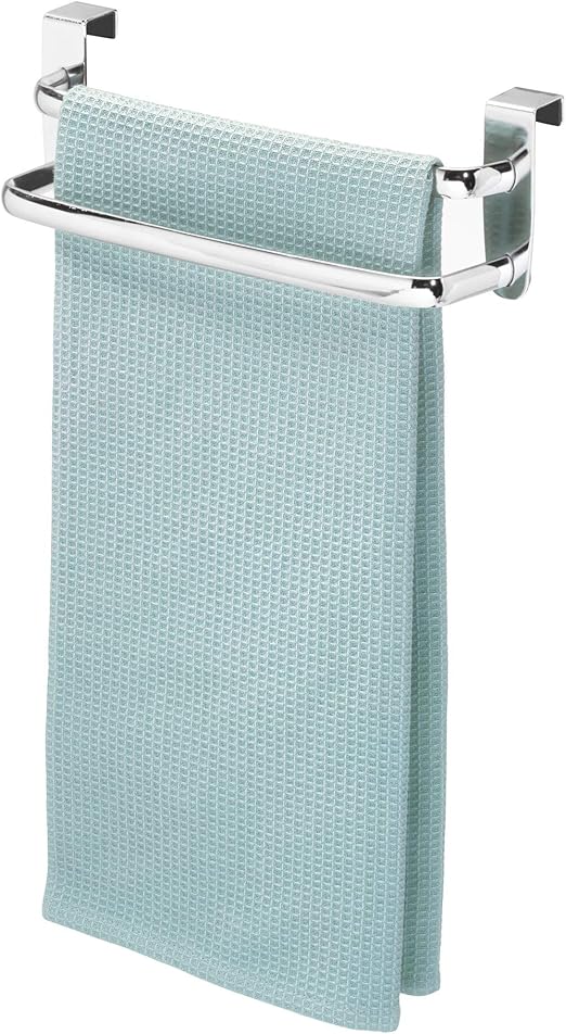 Amazon Com Idesign Axis Over The Cabinet Kitchen Dish Towel Bar