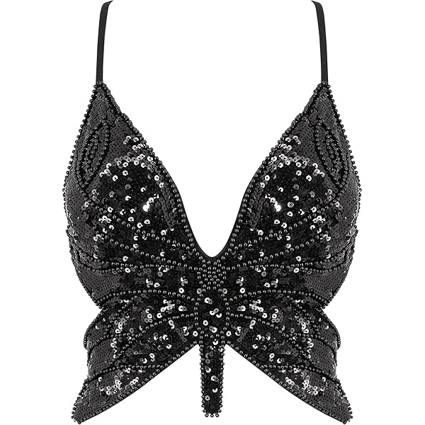 Amazon.com: Raboolion Women's Y2k Denim Butterfly Crop Tank Top