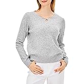 Simple&Opulence Women's Crew Neck Sweater Long Sleeve Lightweight Soft Pullover Tops