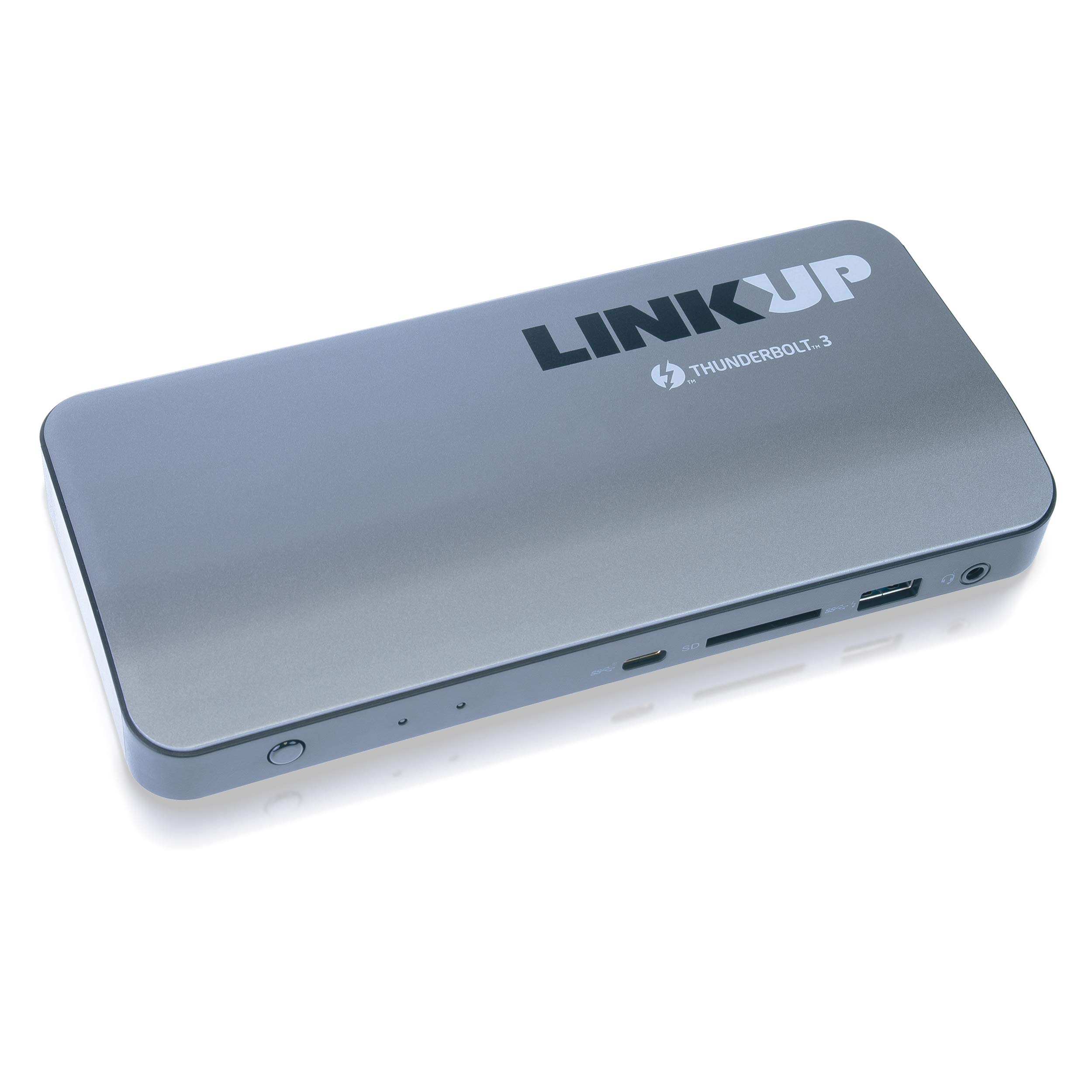 LINKUP - [Certified] Thunderbolt 3 Dock DP1.4 8K UltraHD 180W (PD 85W) SD UHS II Card Reader 1G LAN 4xUSB3-A(5G) 3.5mm Audio 2xUSB3-C(10G)┃for Windows PC & 2021 Macbook M1 Mac Mini (TB3/TB4/USB4.0)