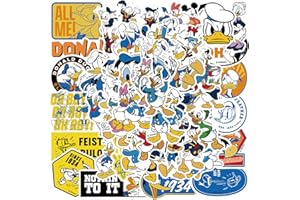 SHAOLIONLINE 50Pcs Cute Disney Donald Duck Stickers for Laptop Motorcycle Bicycle Skateboard Luggage Decal Graffiti Patches HJHSL