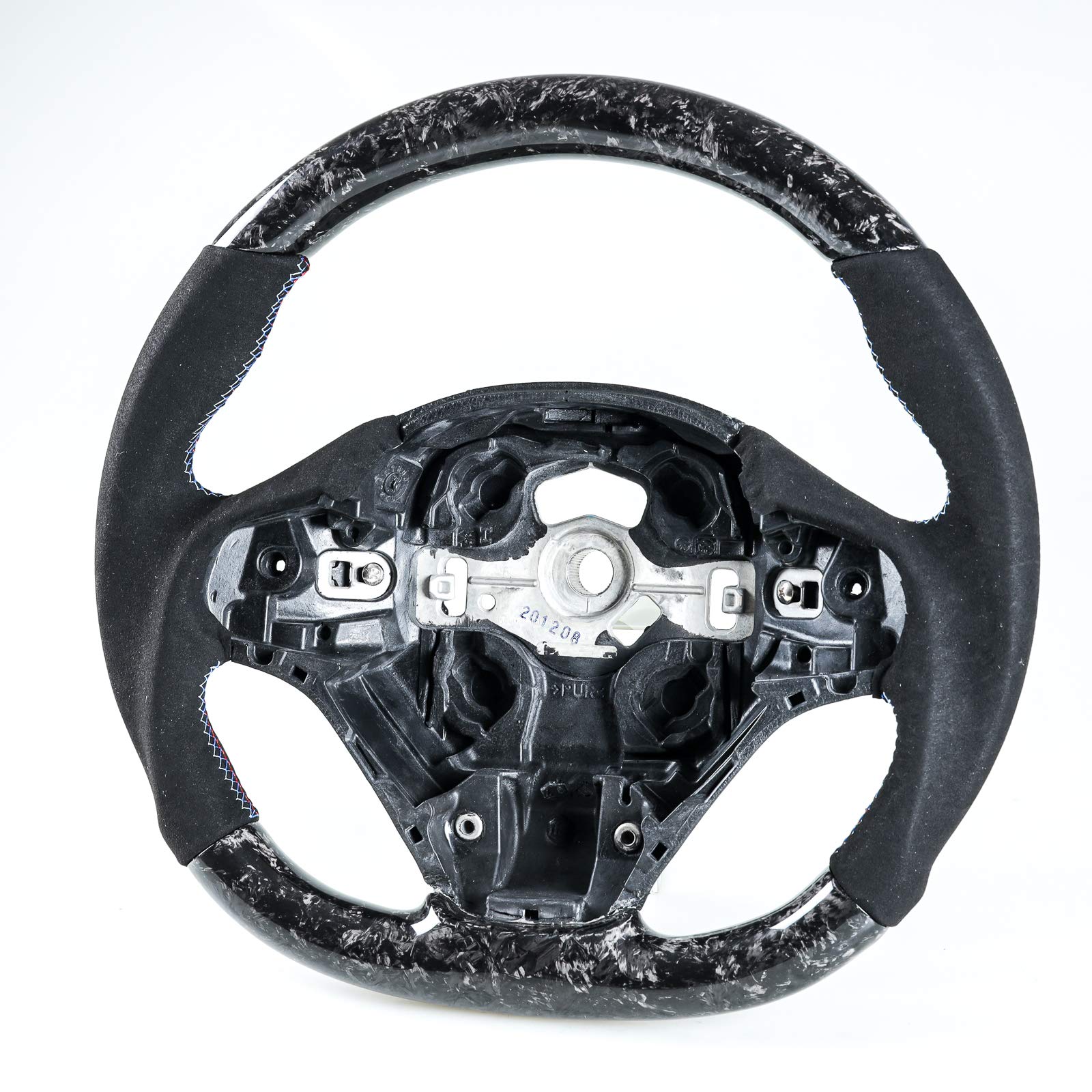 Flat Bottom Forged Carbon Fiber Suede Steering Wheel For BMW F30 F31 F34 F35 F20 F21 F22 F23 F32 F33