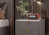 Roxel Nod Bedside Radio DAB/DAB+ FM Alarm Clock Qi Charger Black view 6