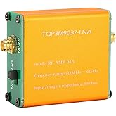 Low Noise Amplifier Module, 20dB High Gain LNA Metal 0.1MHz6GHz Full Band RF Amplifier SMA Female Head for Remote Control Rec