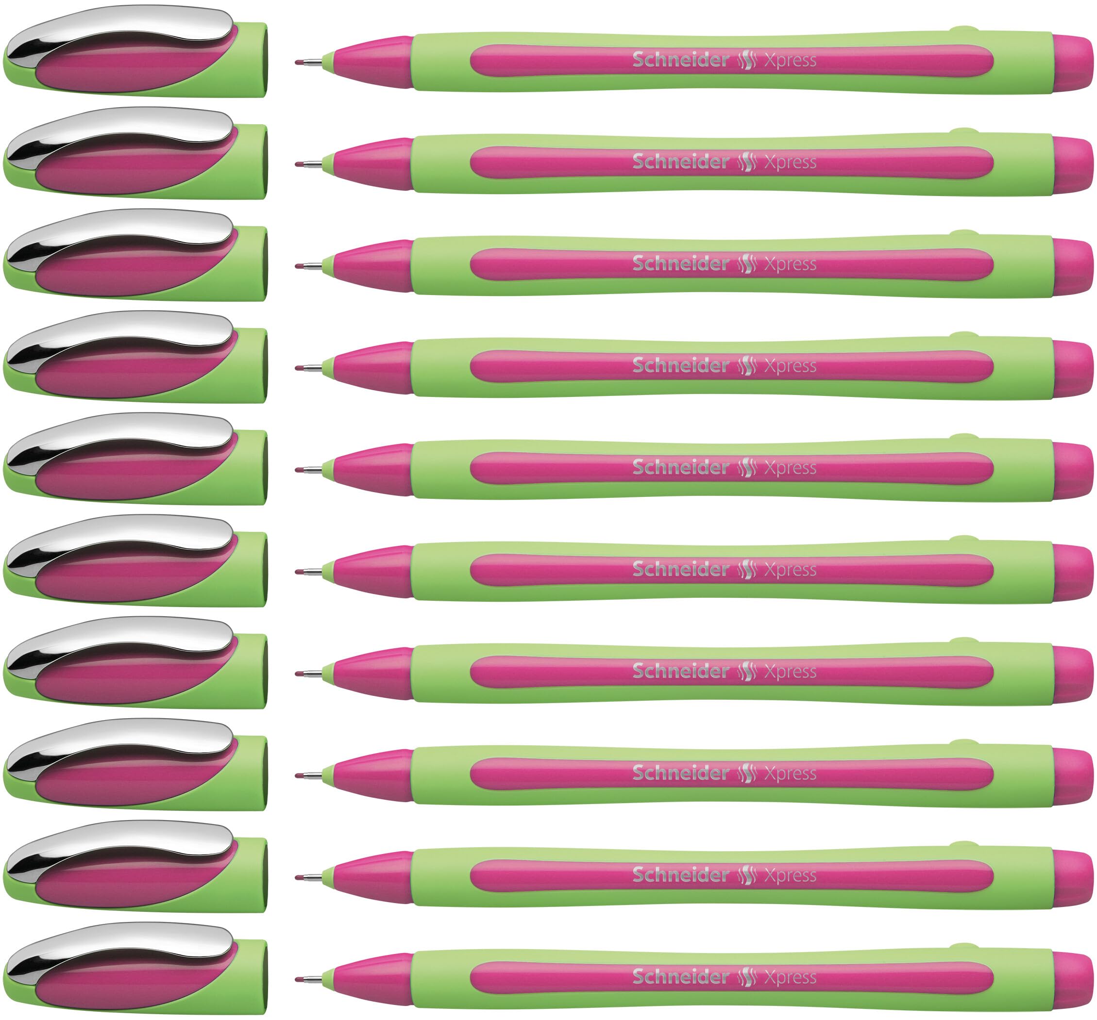 Schneider 190009 Fineliner Xpress Pens Pink (Pack of 10)