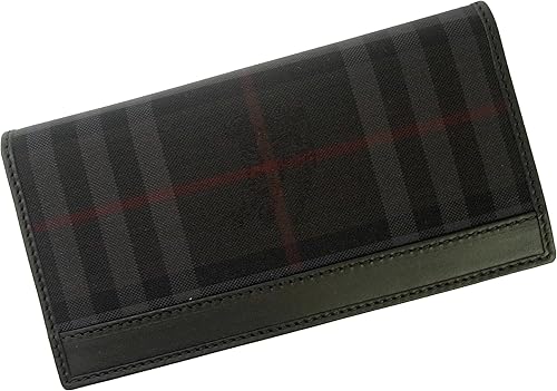 Amazon バーバリー Burberry 長札 メンズ 二つ折り ホースフェリーチェック 小銭入れなし 小銭入れ無し Br 1268 並行輸入品 小銭入れ