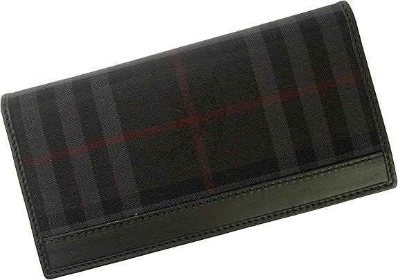 Amazon バーバリー Burberry 長札 メンズ 二つ折り ホースフェリーチェック 小銭入れなし 小銭入れ無し Br 1268 並行輸入品 小銭入れ