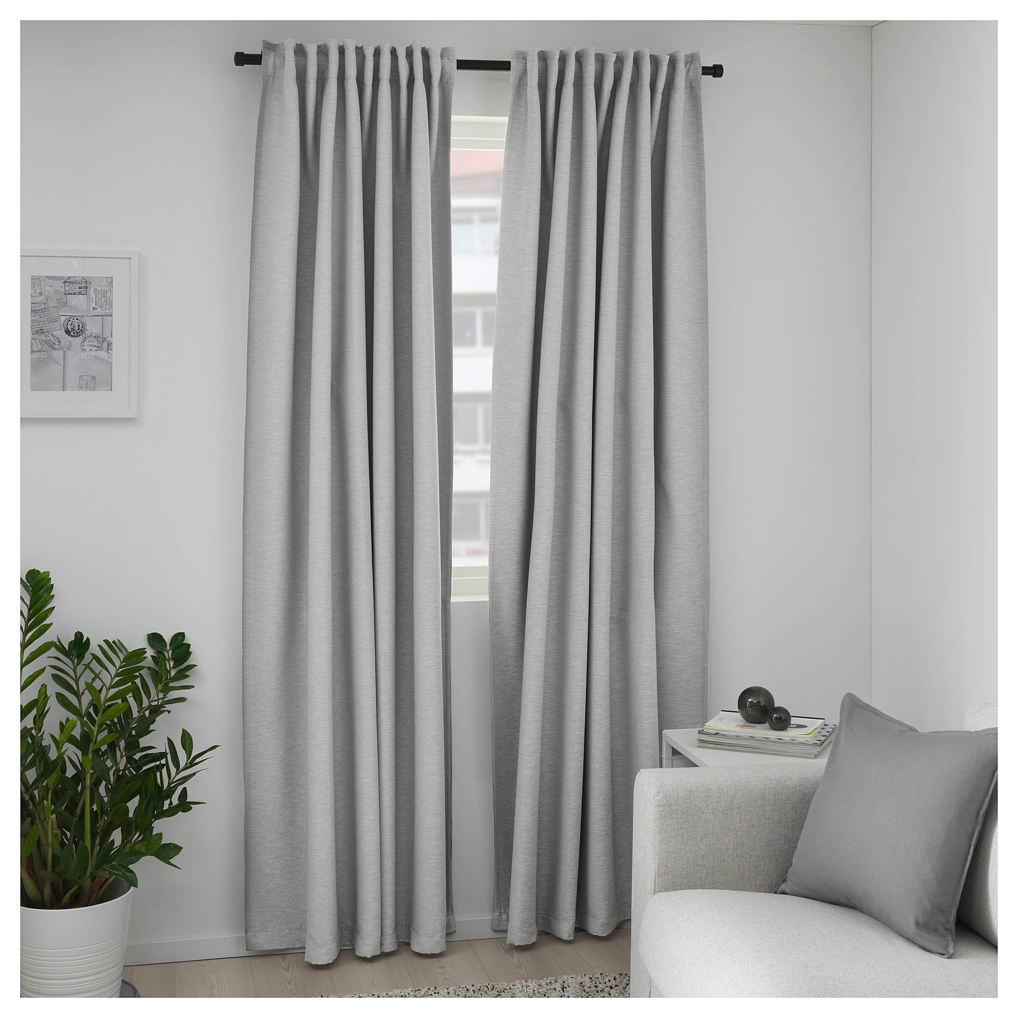 Ikea Vilborg Curtains Light Gray 1 Pair Buy Online In India