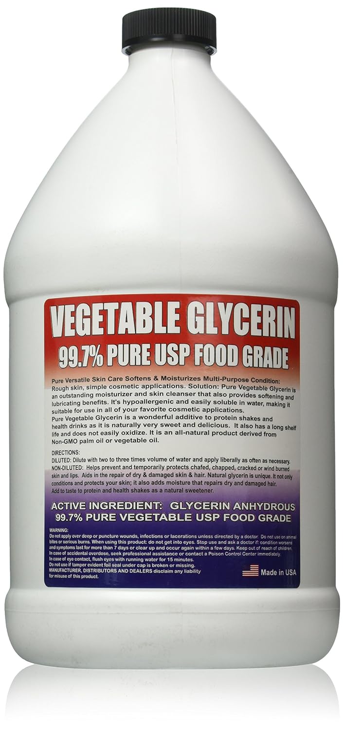 Vegetable Glycerin Food Grade 99.7+ Pure Kosher 1 Gallon by Froggys