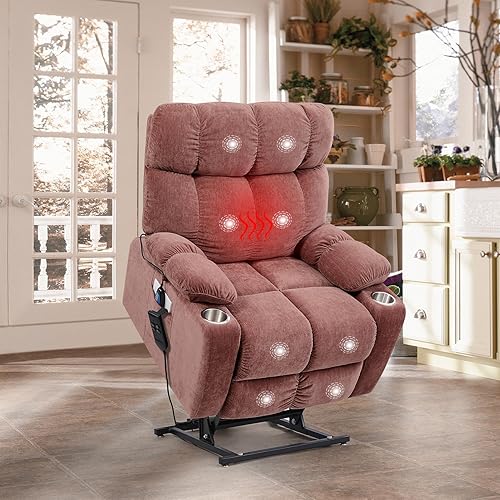 Massage Chair Power Lift Recliner With Cup Holder Electric Power