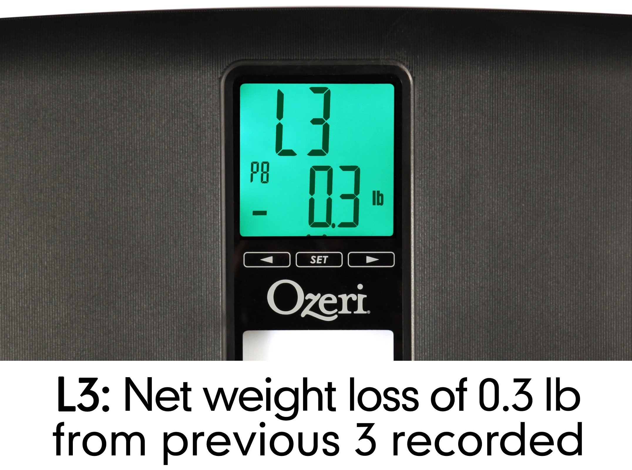 Ozeri ZB20 WeightMaster II 440 lbs Digital Bath Scale with BMI and Weight Change Detection, Black
