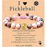 VULETO Bracelet Gifts for Pickleball Lovers - Women & Men, Bead Bracelet Accessories Jewelry