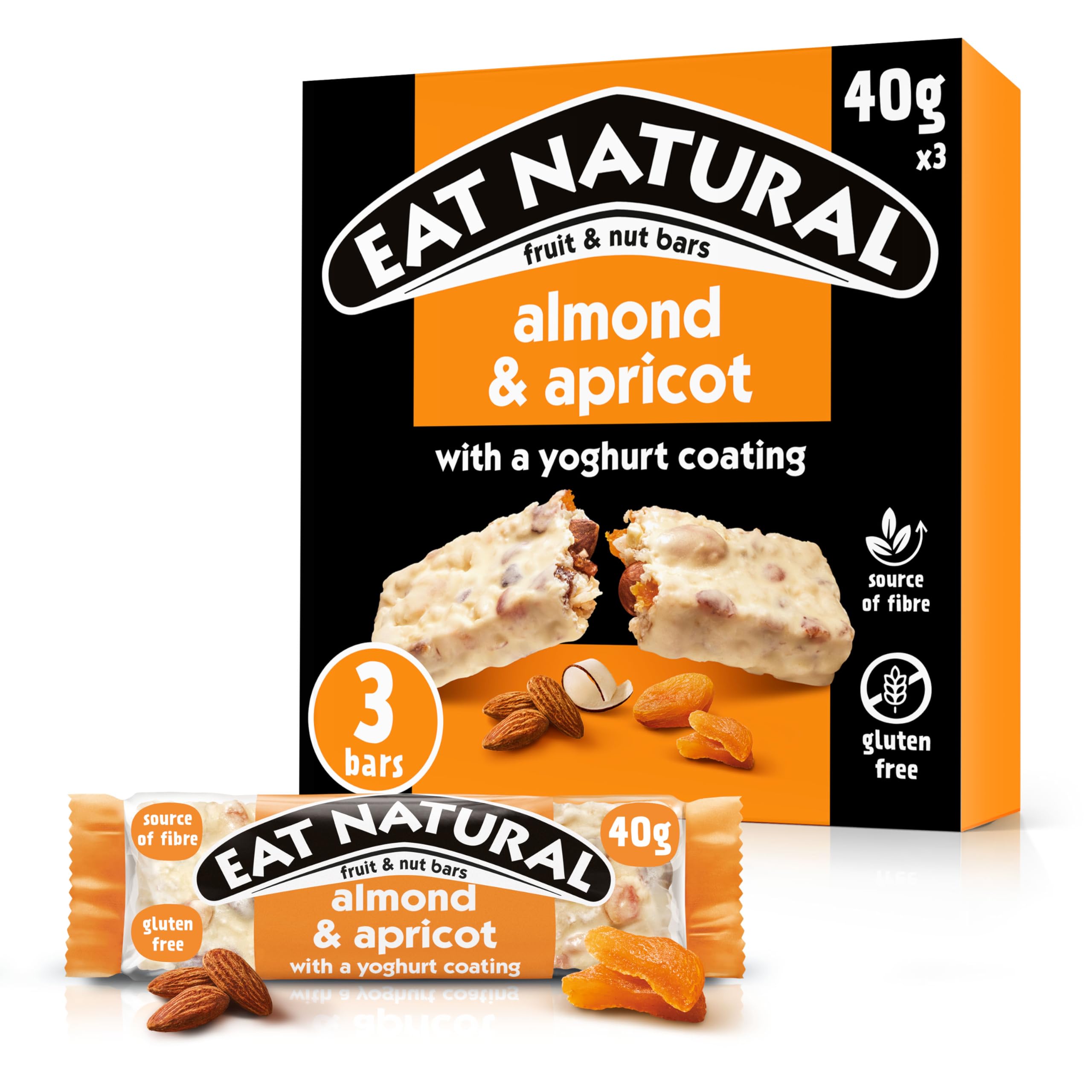 Eat Natural Bars Almond & Apricot, 3x50g