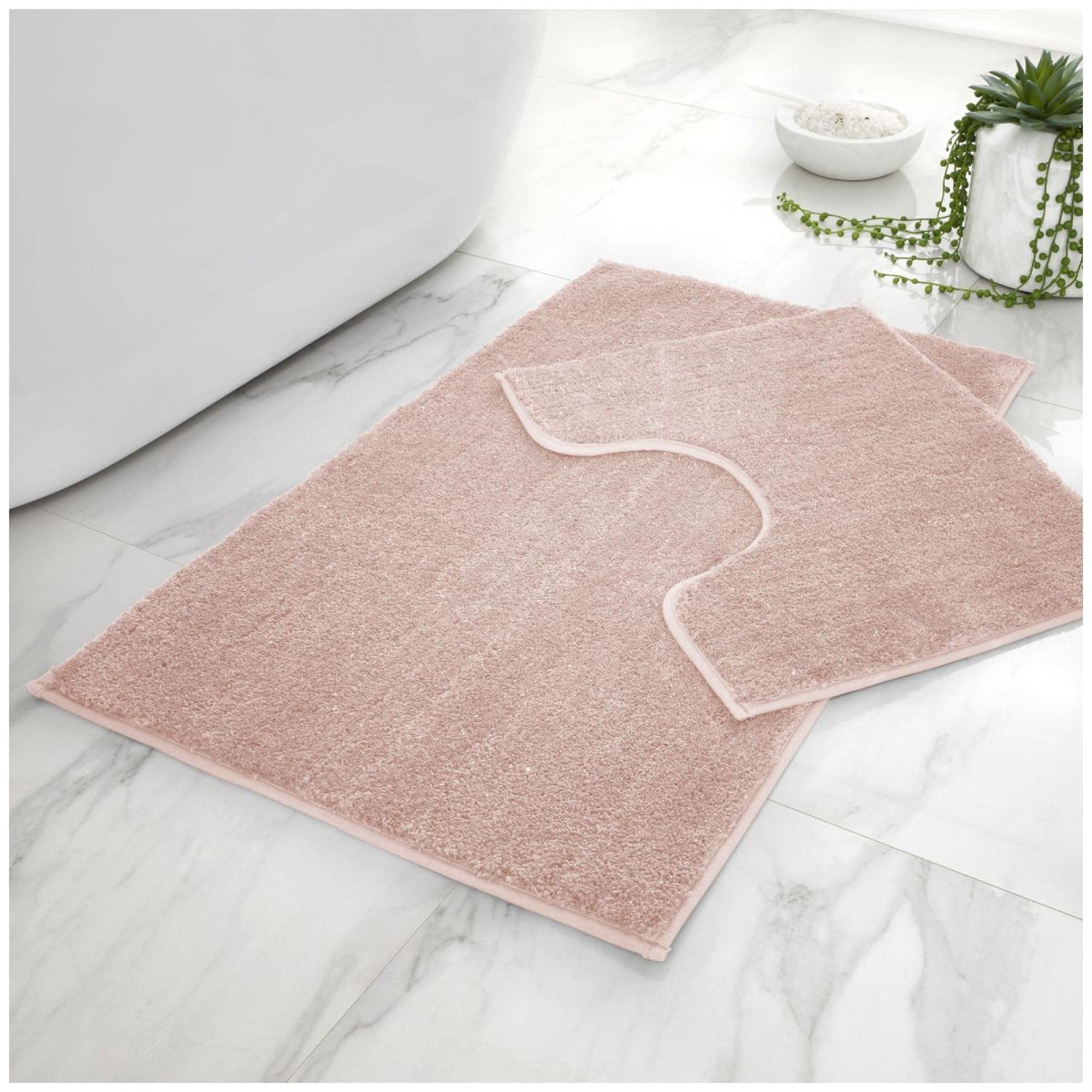 Gaveno Cavailia Super Absorbent (2PC) Shiny Microfiber Bath Set - [ Pink ]