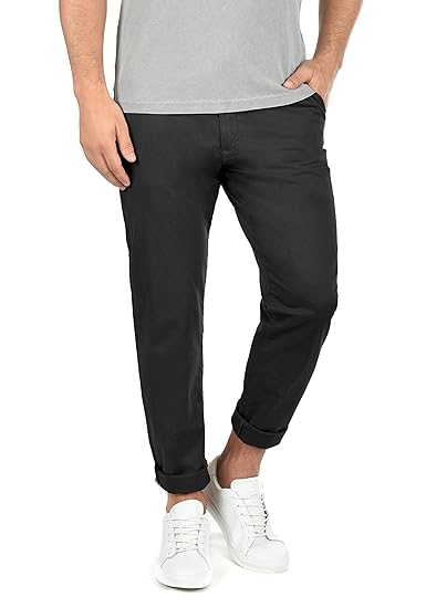 !Solid Machico Herren Chino Hose Stoffhose Mit Gürtel Aus Stretch-Material Regular Fit