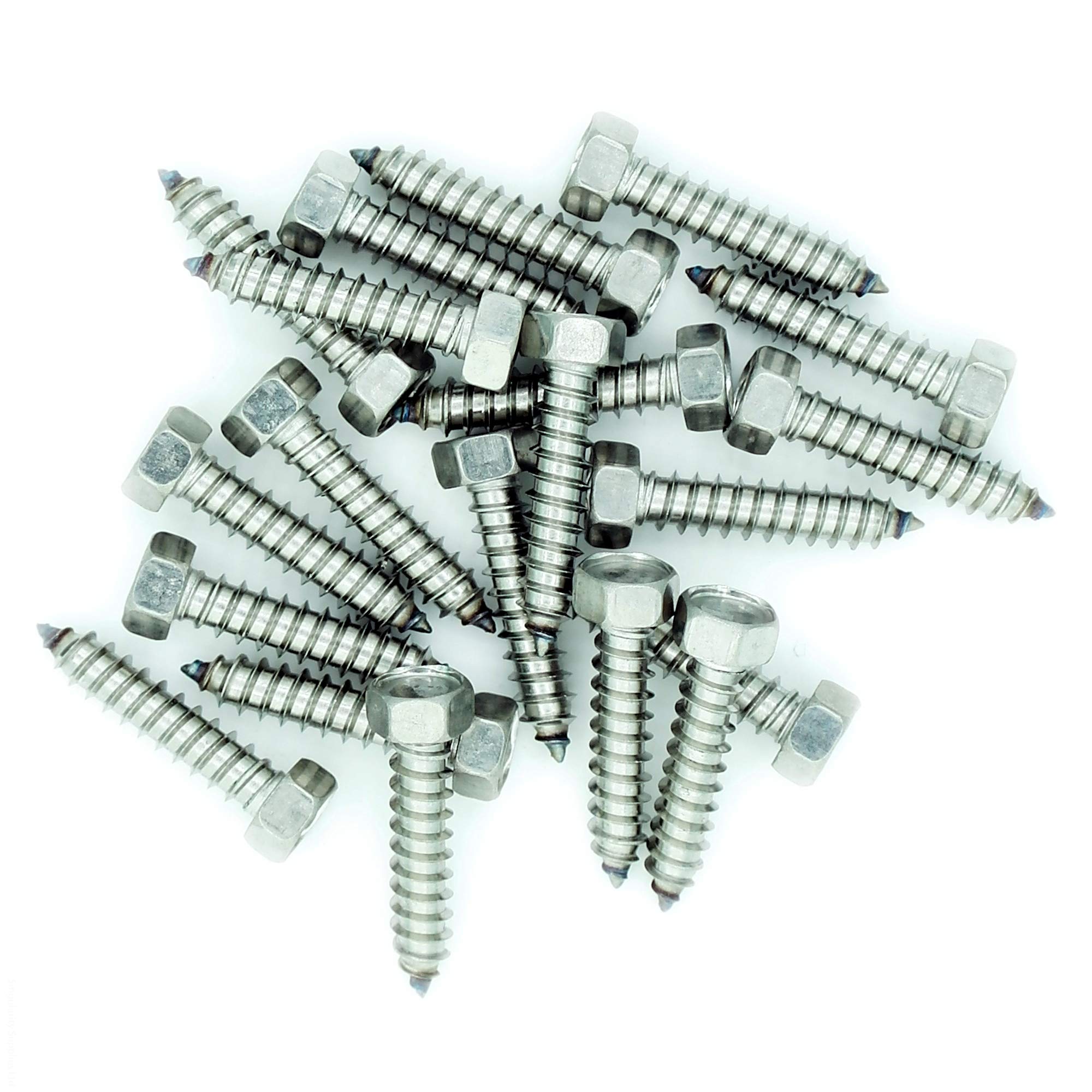 No.10 x 0.9 (4.8mm x 22mm) Hex Self-Tapping Screw - Stainless Steel (A2) (Pack of 20)
