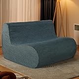 Cansunna Loveseat Bean Bag Chair Lazy Beanbag Sofa Large Armless Bean Bag Chair Couch Cozy Chair Sofa for Adults, Teens, with
