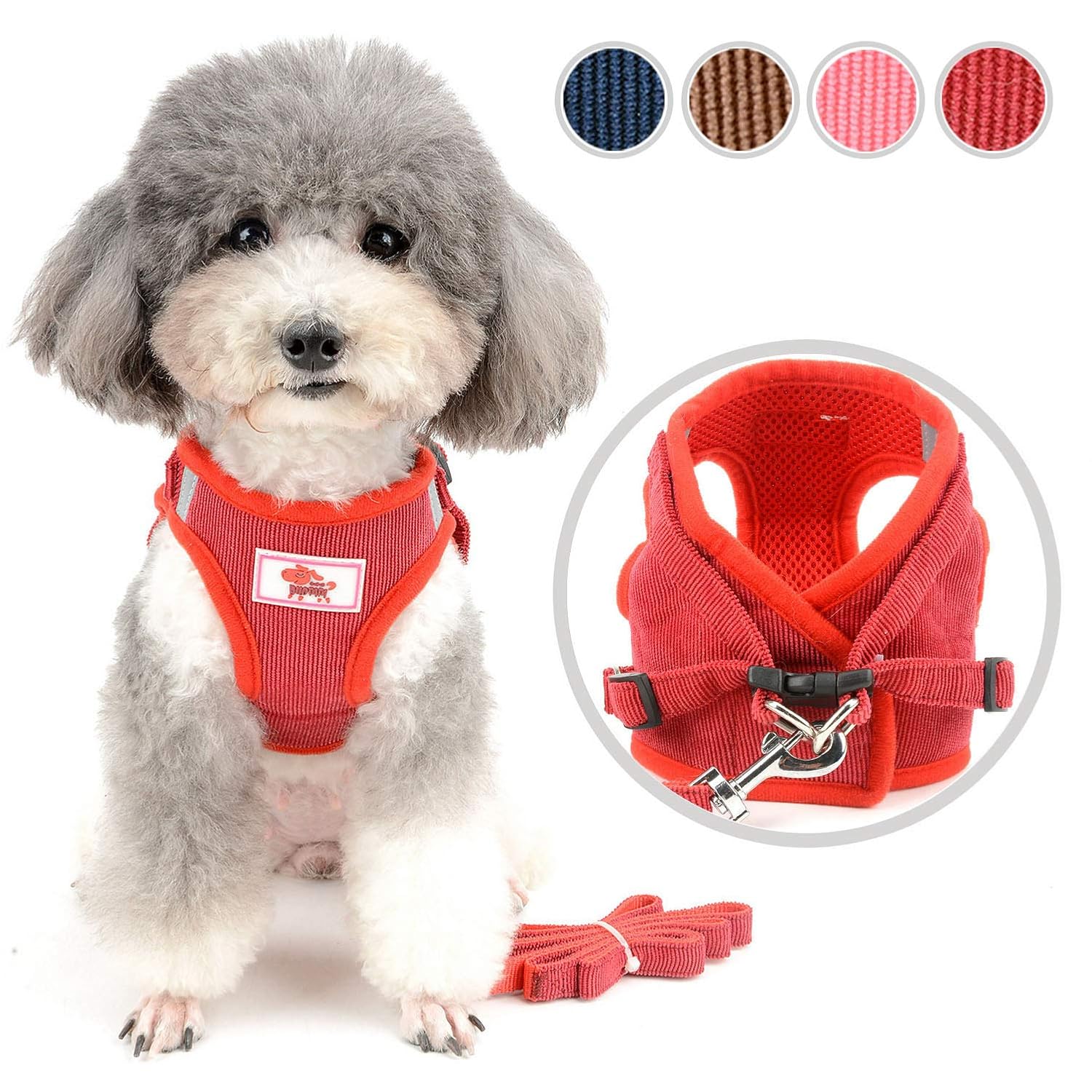 Cats Zunea Small Dog Harness and Leash Set No Pull Adjustable