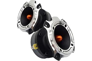Gravity Warzone Series - WZ40TW - Heavy Duty Titanium Super Bullet Tweeter Loud Speaker 4-Ohms with 1200 Watts Maximum Power at 4 Ohms to 8 Ohms (2 Tweeters)